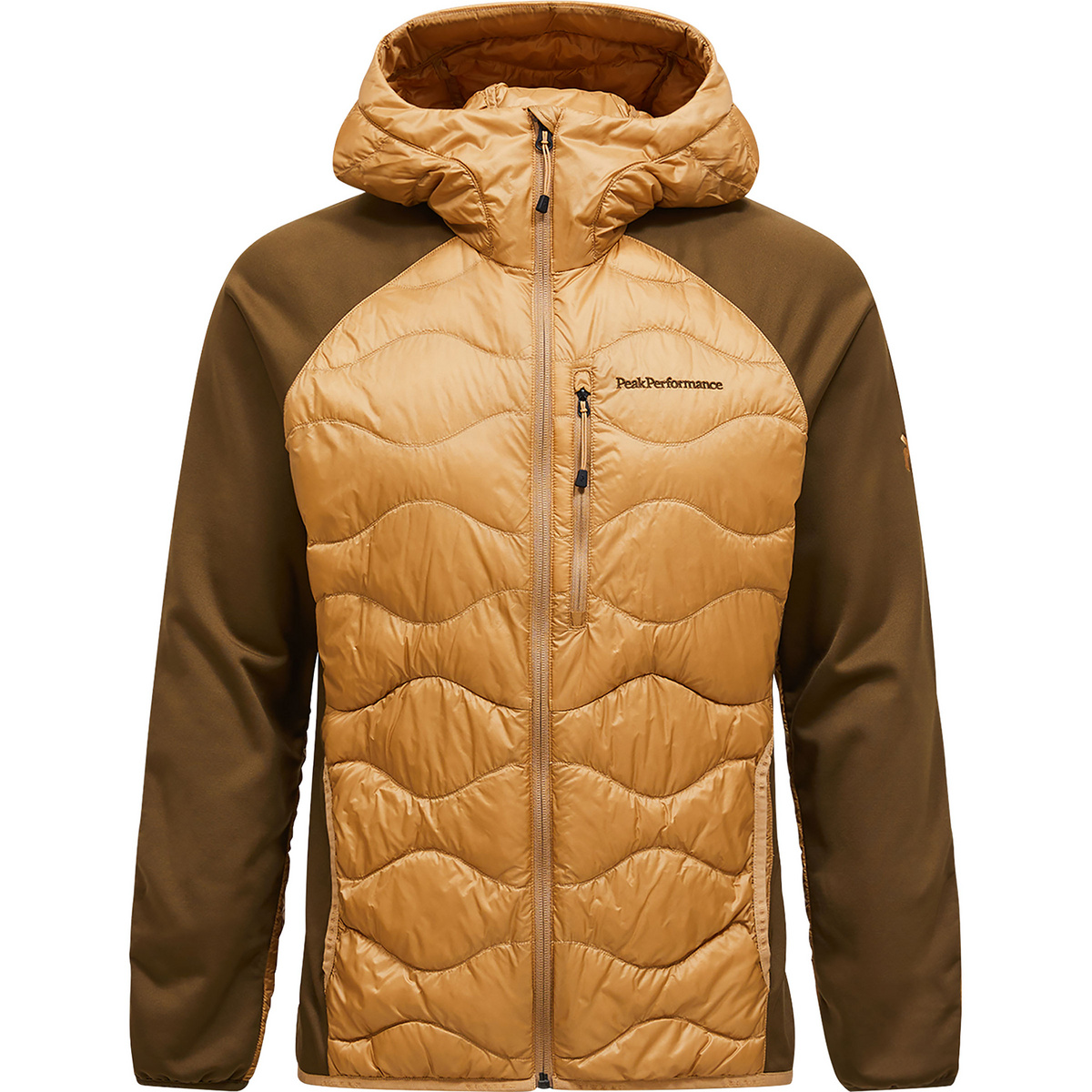 Peak Performance Uomo Giacca Helium Down Hybrid Hoodie (Taglia L, Beige)