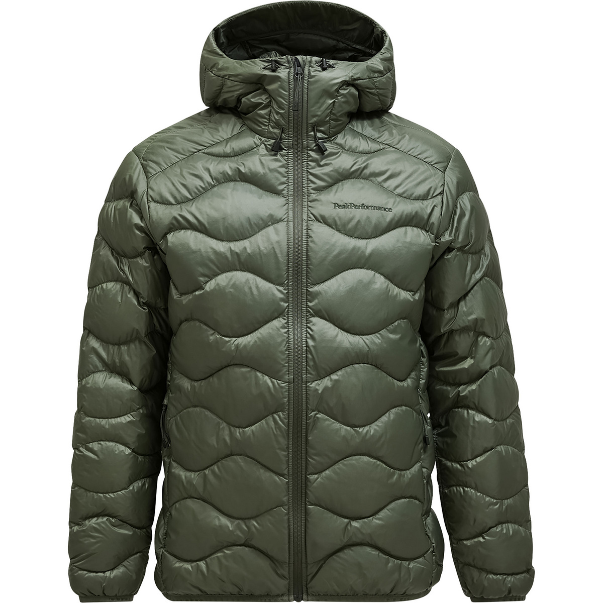 Peak Performance Uomo Giacca Helium Down Hoodie (Taglia M, Verde)
