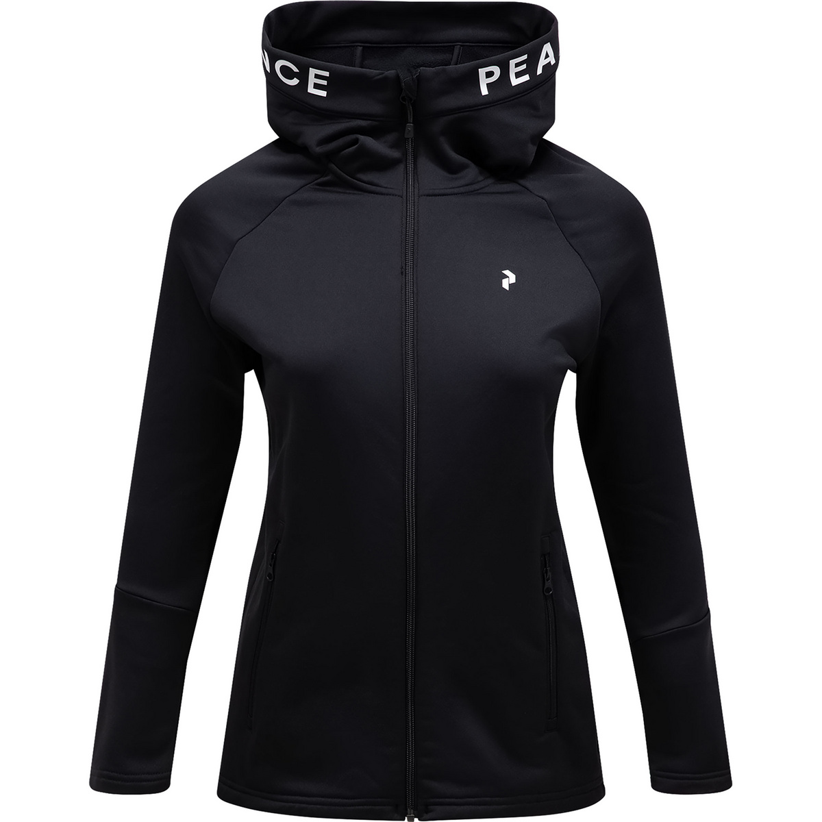 Peak Performance Damen Rider Zip Hoodie Jacke (Größe S, schwarz)