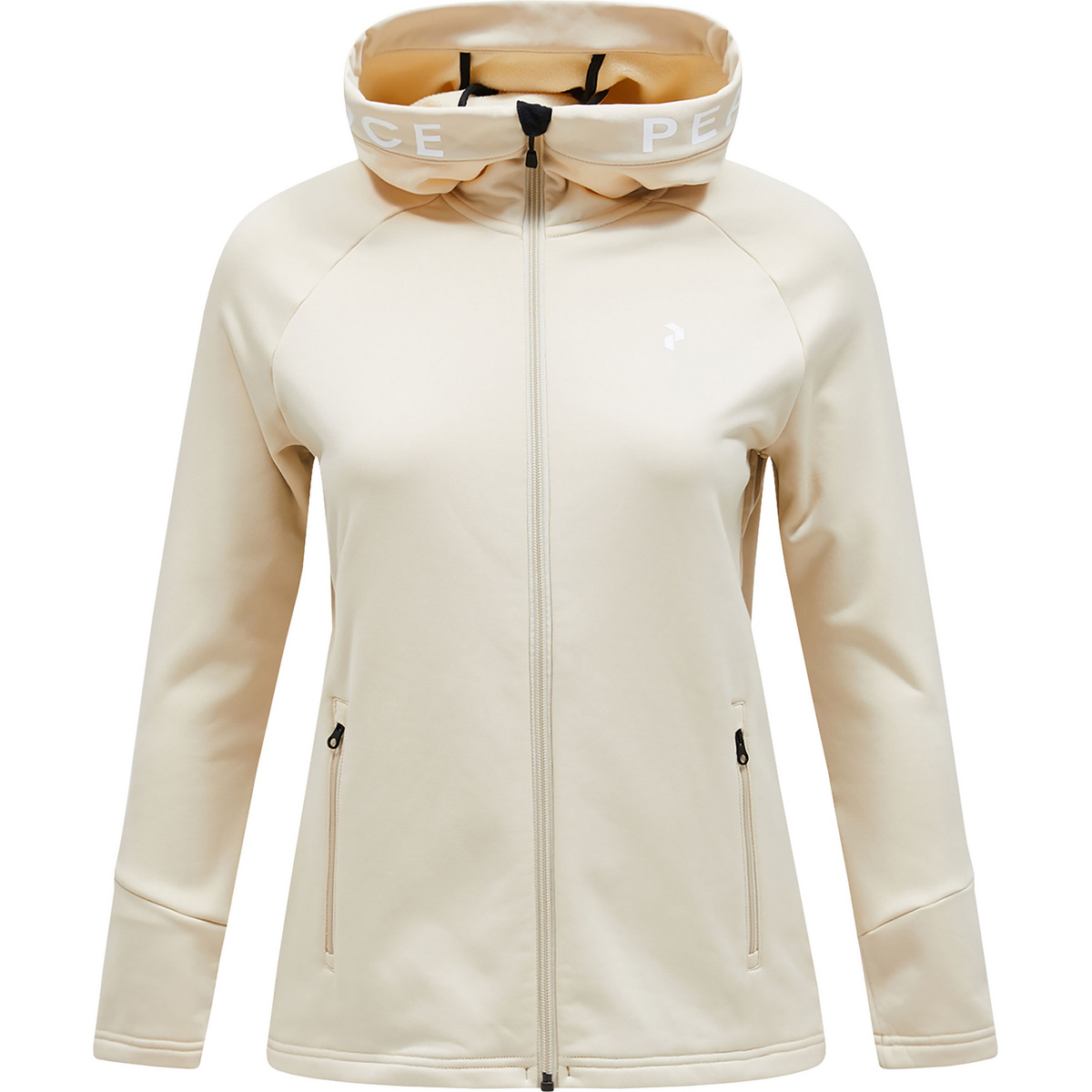 Peak Performance Damen Rider Zip Hoodie Jacke (Größe XL, beige)