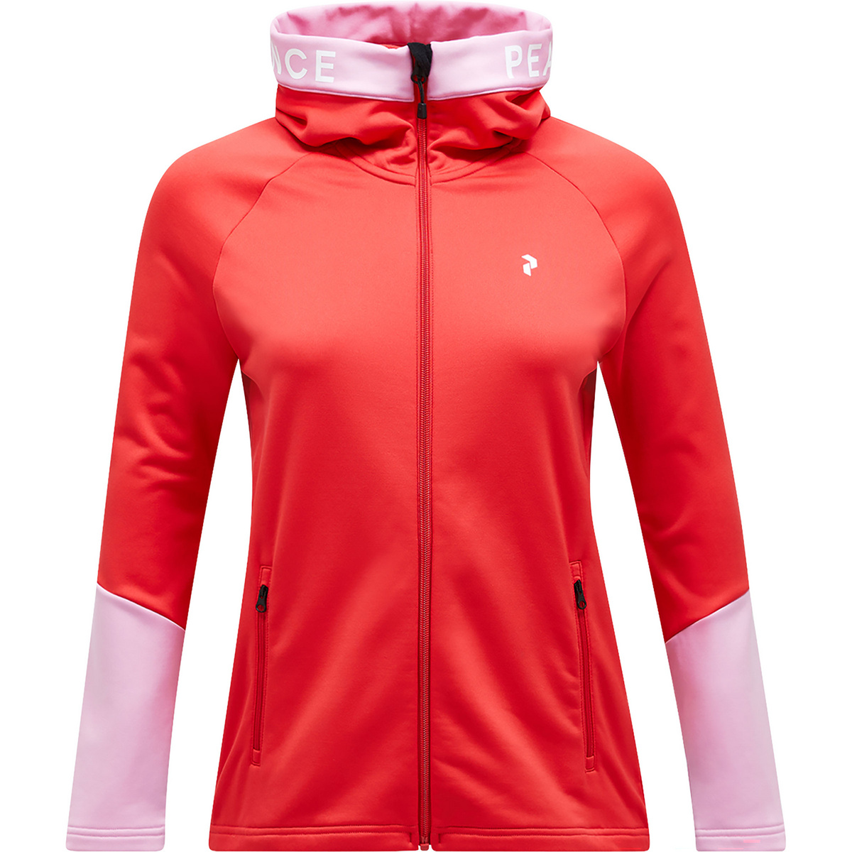 Peak Performance Damen Rider Zip Hoodie Jacke (Größe M, rot)