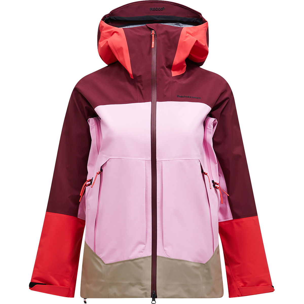 Peak Performance Damen Vislight GTX C-Knit Jacke (Größe L, rot)