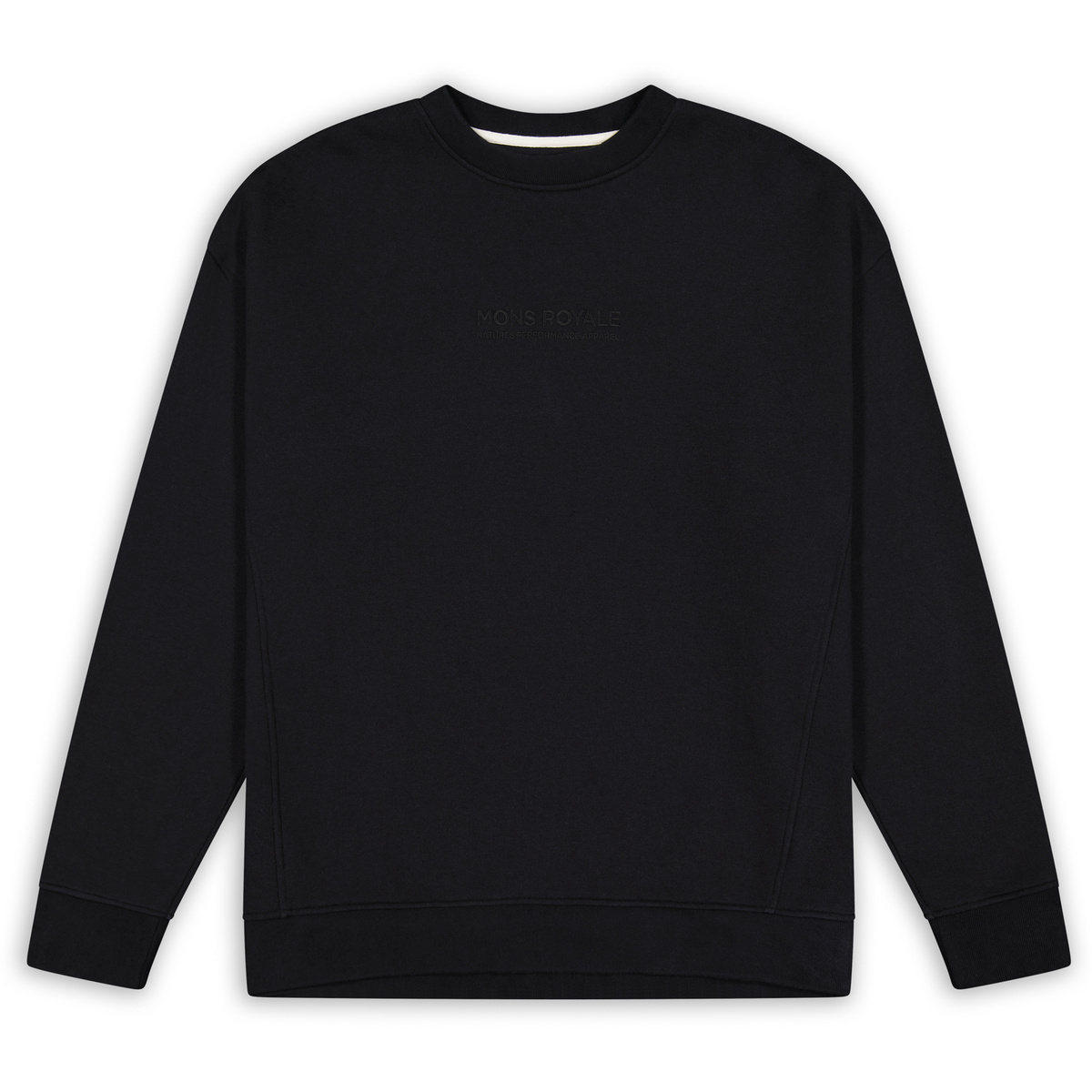 Mons Royale Pullover Verdant Cotton Crew (Taglia XS, Nero)