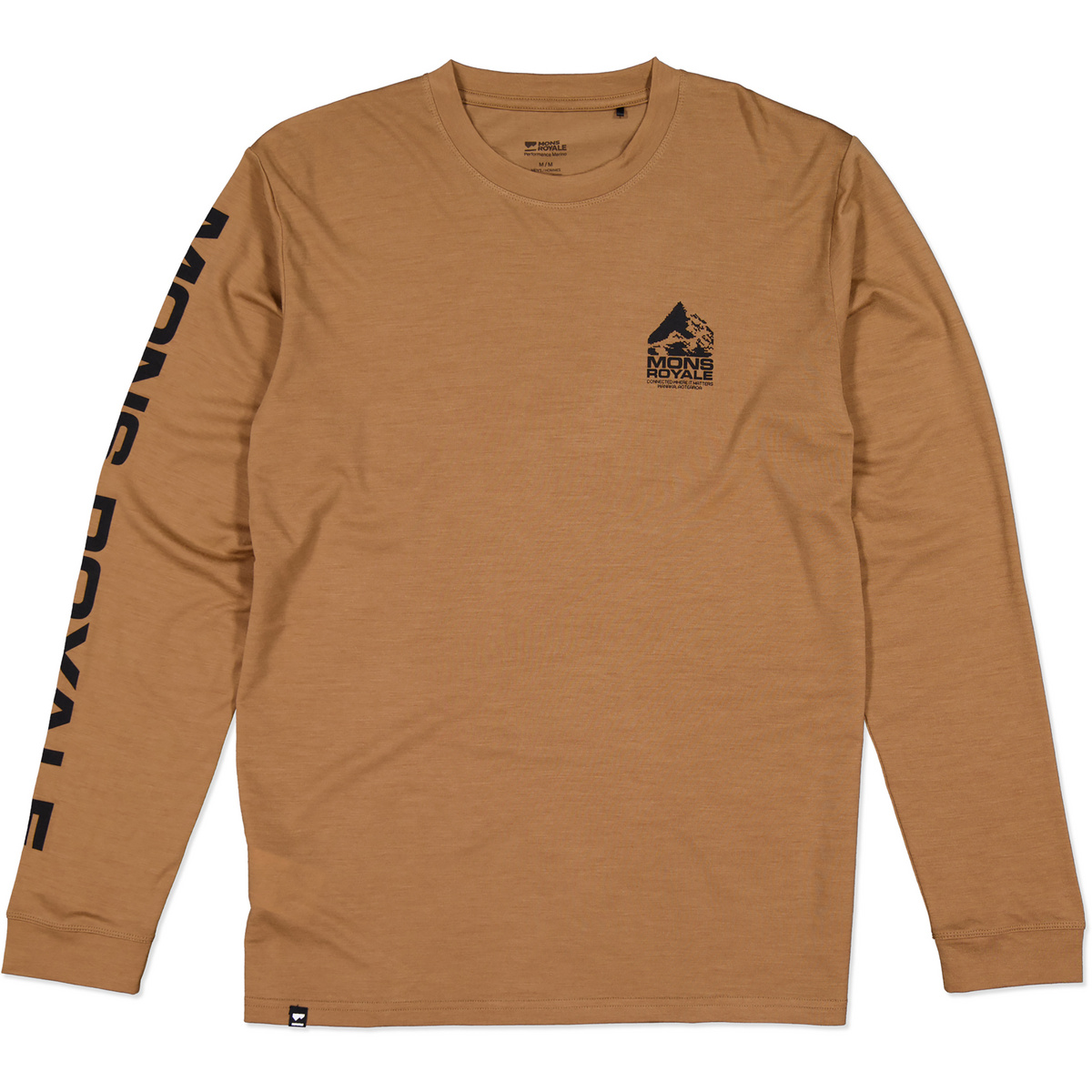 Mons Royale Herren Icon Longsleeve (Größe L, braun)