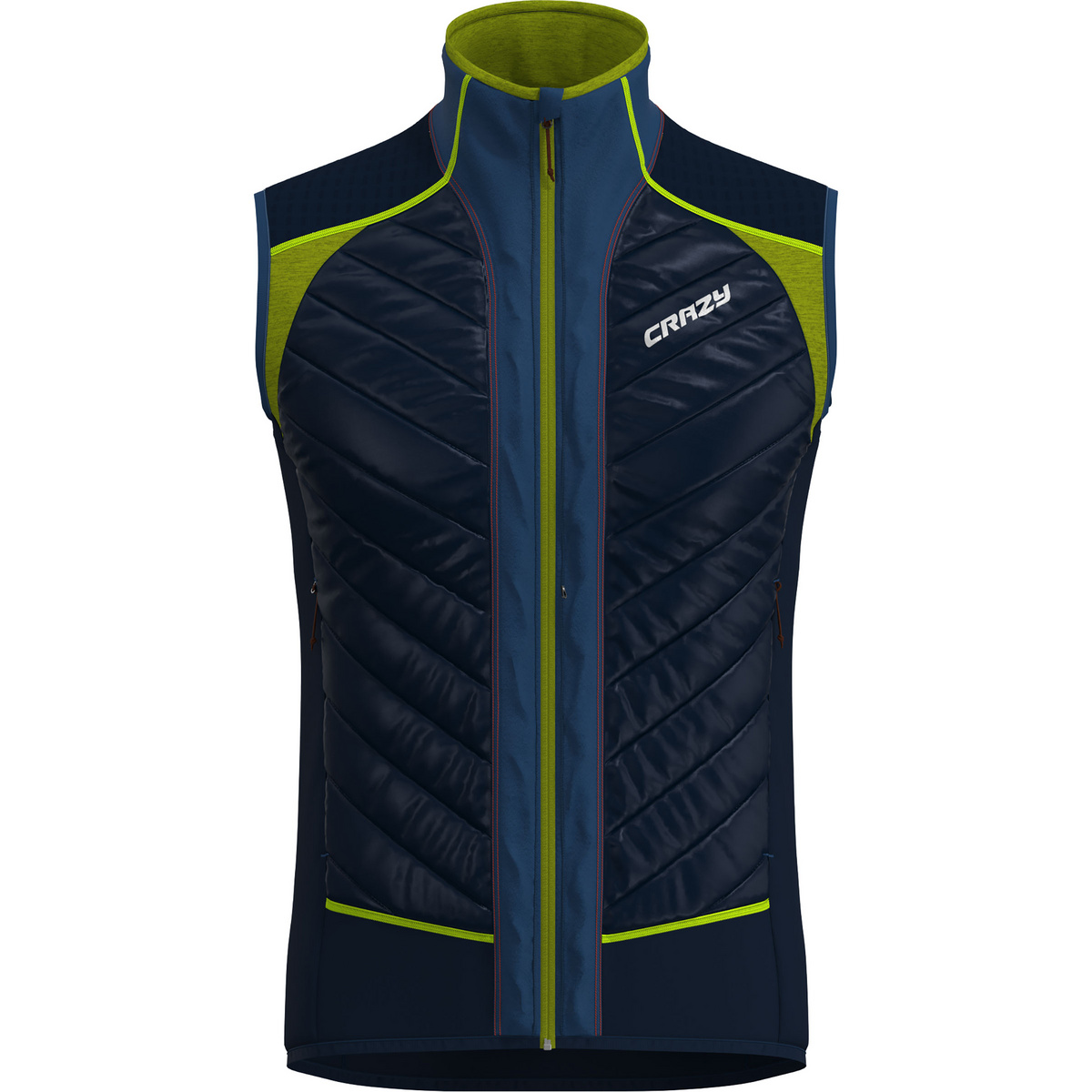 Crazy Uomo Gilet Flame (Taglia M, Multicolore)
