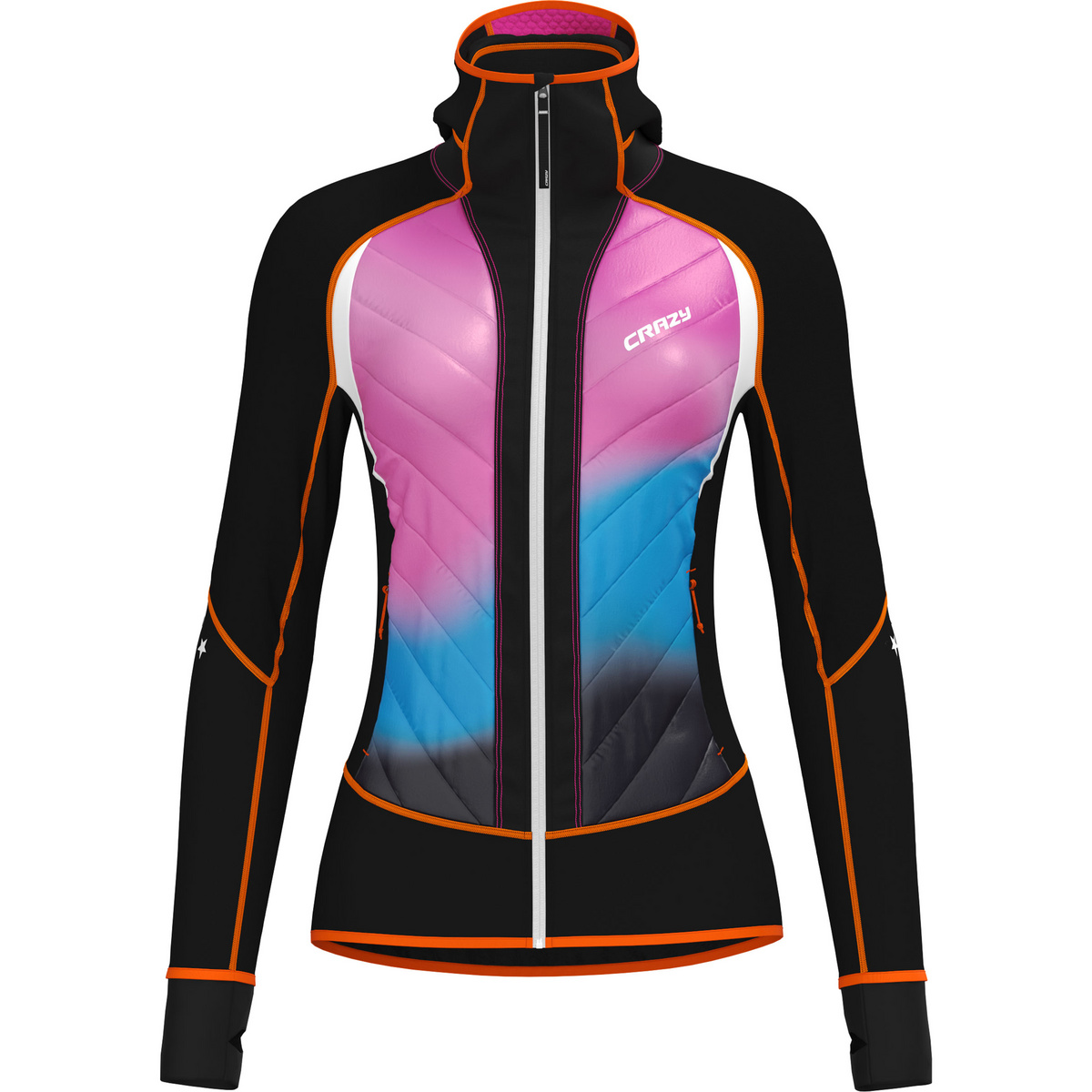 Crazy Damen Channel Jacke (Größe L, mehrfarbig)