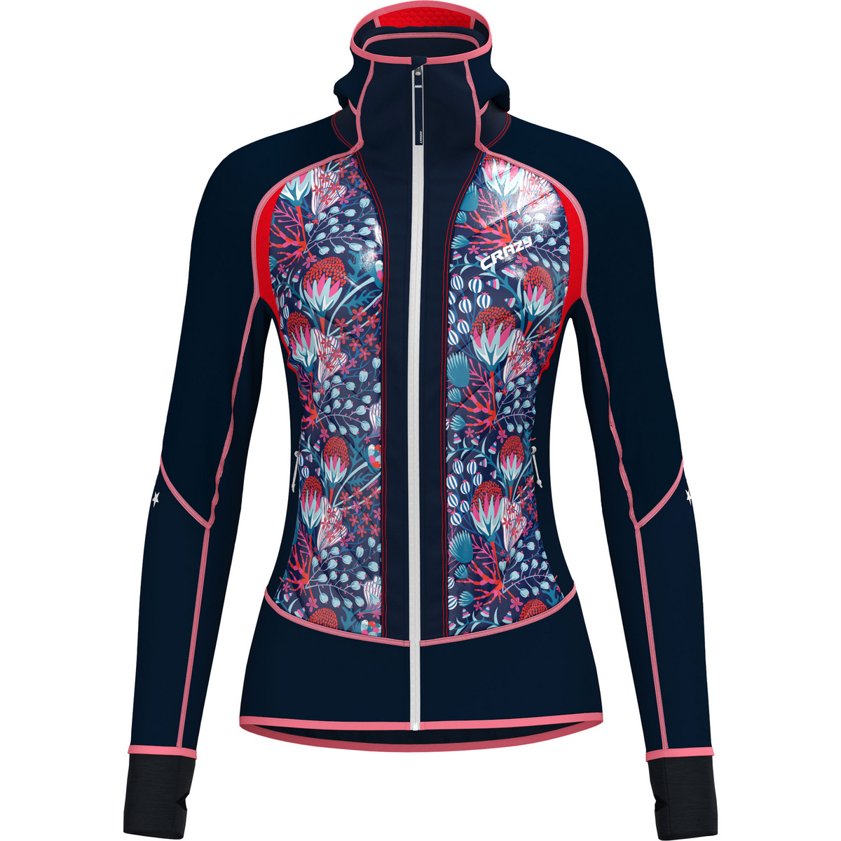 Crazy Damen Channel Jacke (Größe S, mehrfarbig)
