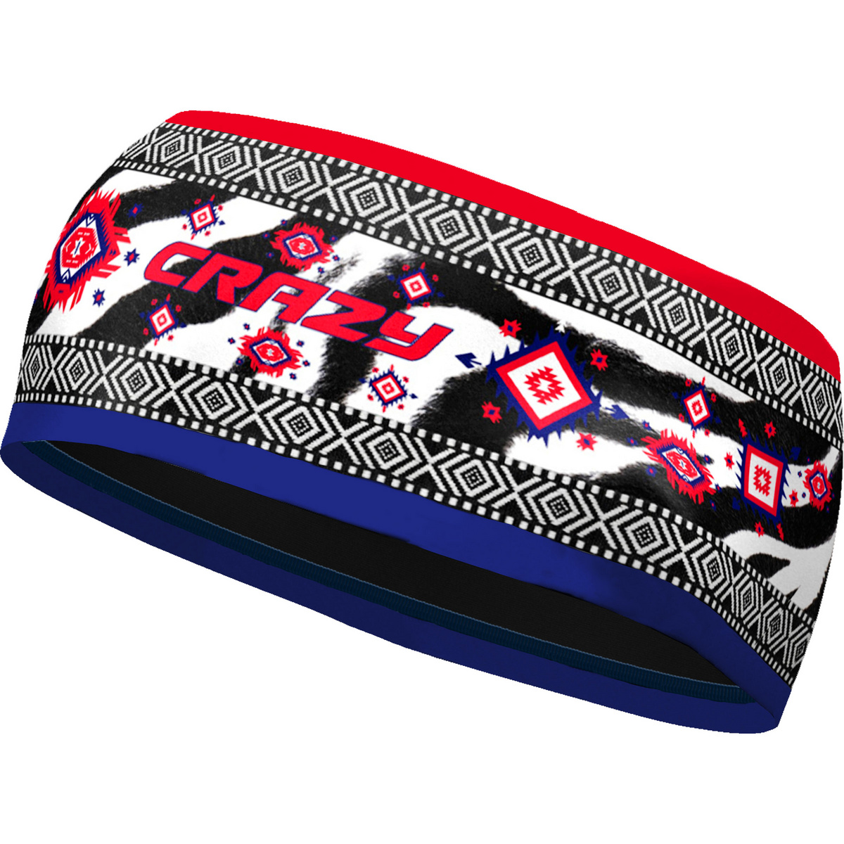 Crazy Double Stirnband (Größe M, mehrfarbig)
