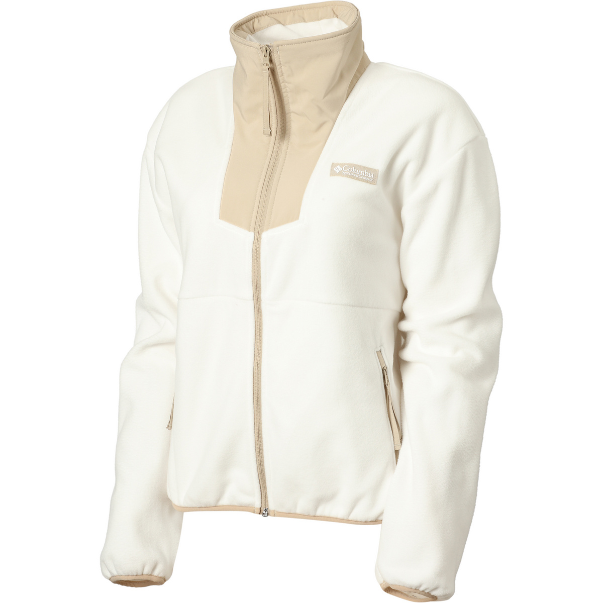 Columbia Donna Giacca Sequoia Grove Fleece (Taglia L, Bianco)