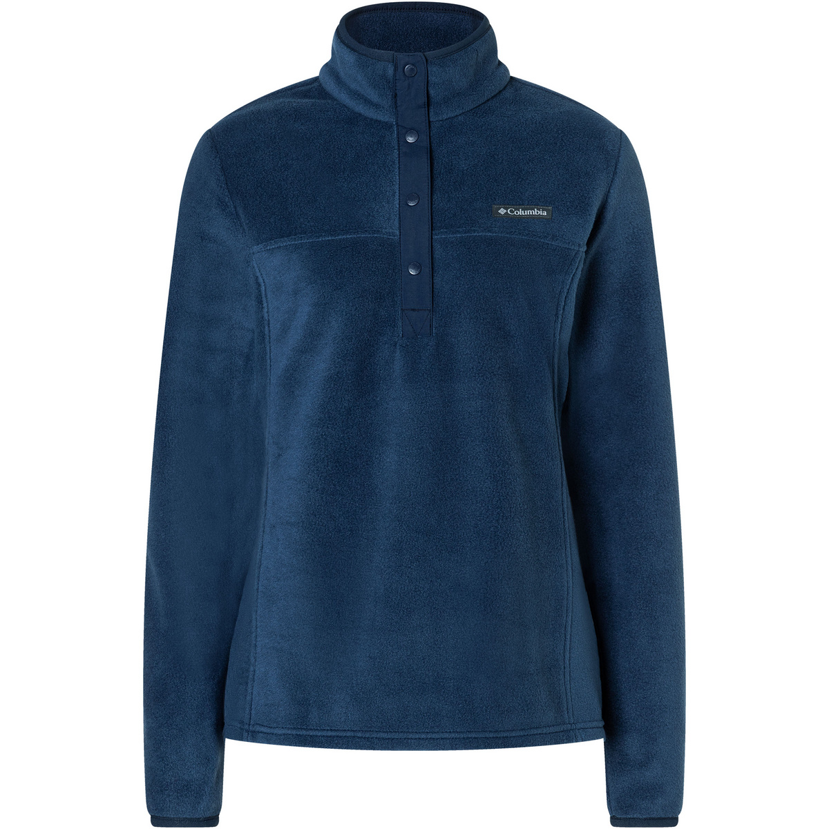 Columbia Donna Pullover Benton Springs 1/2 Snap II (Taglia XL, Blu)