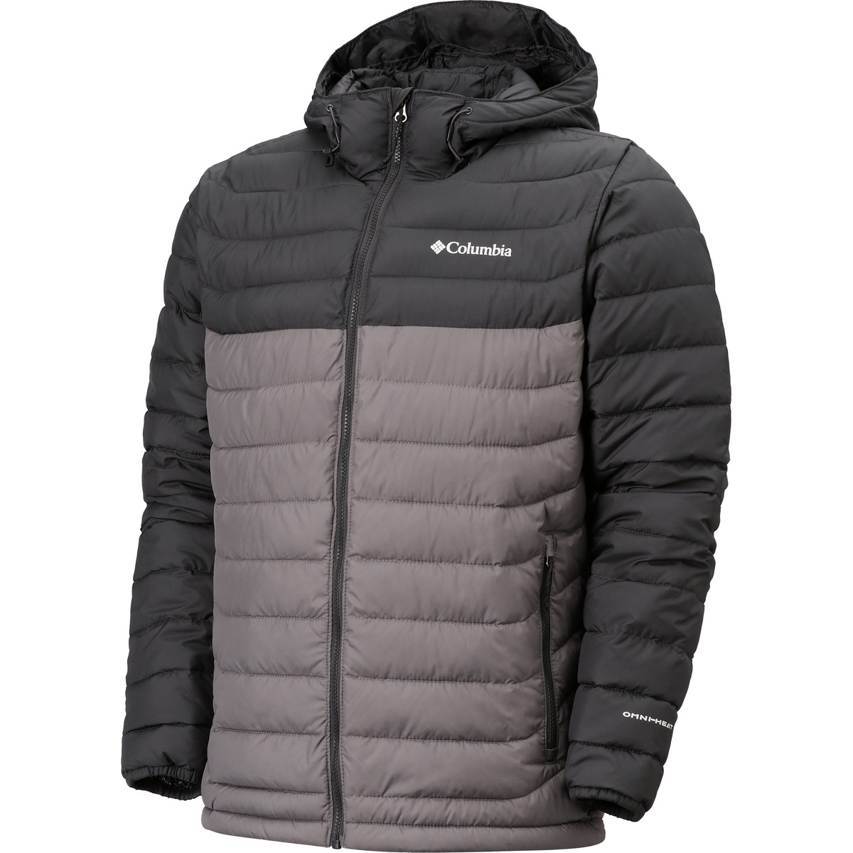 Columbia Herren Powder Lite II Hoodie Jacke (Größe M, grau)
