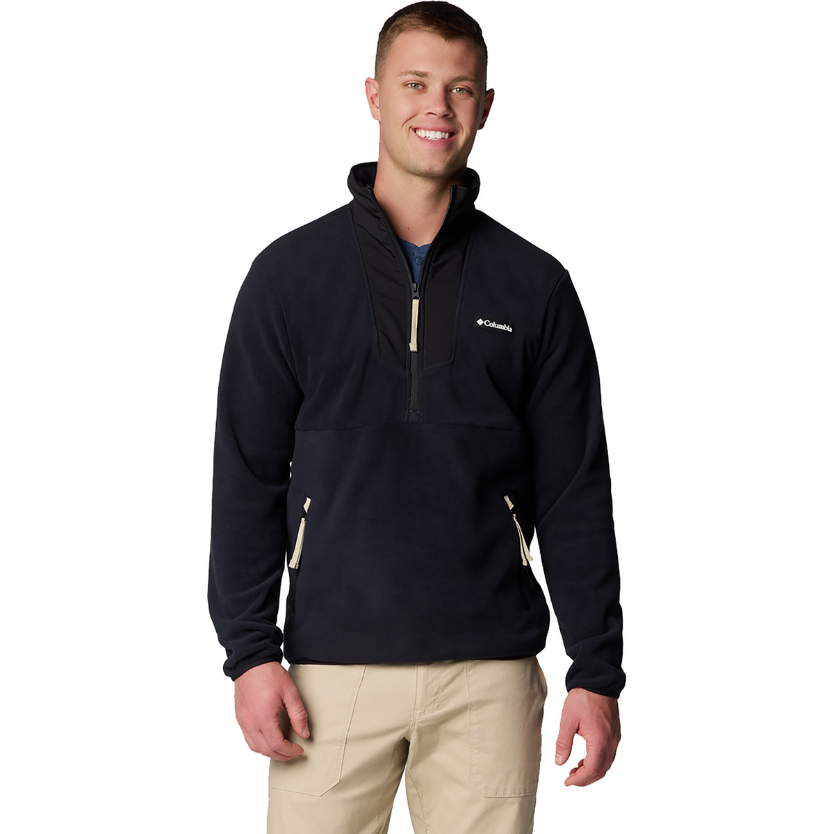 Columbia Herren Sequoia Grove Half Zip Pullover (Größe XXL, schwarz)