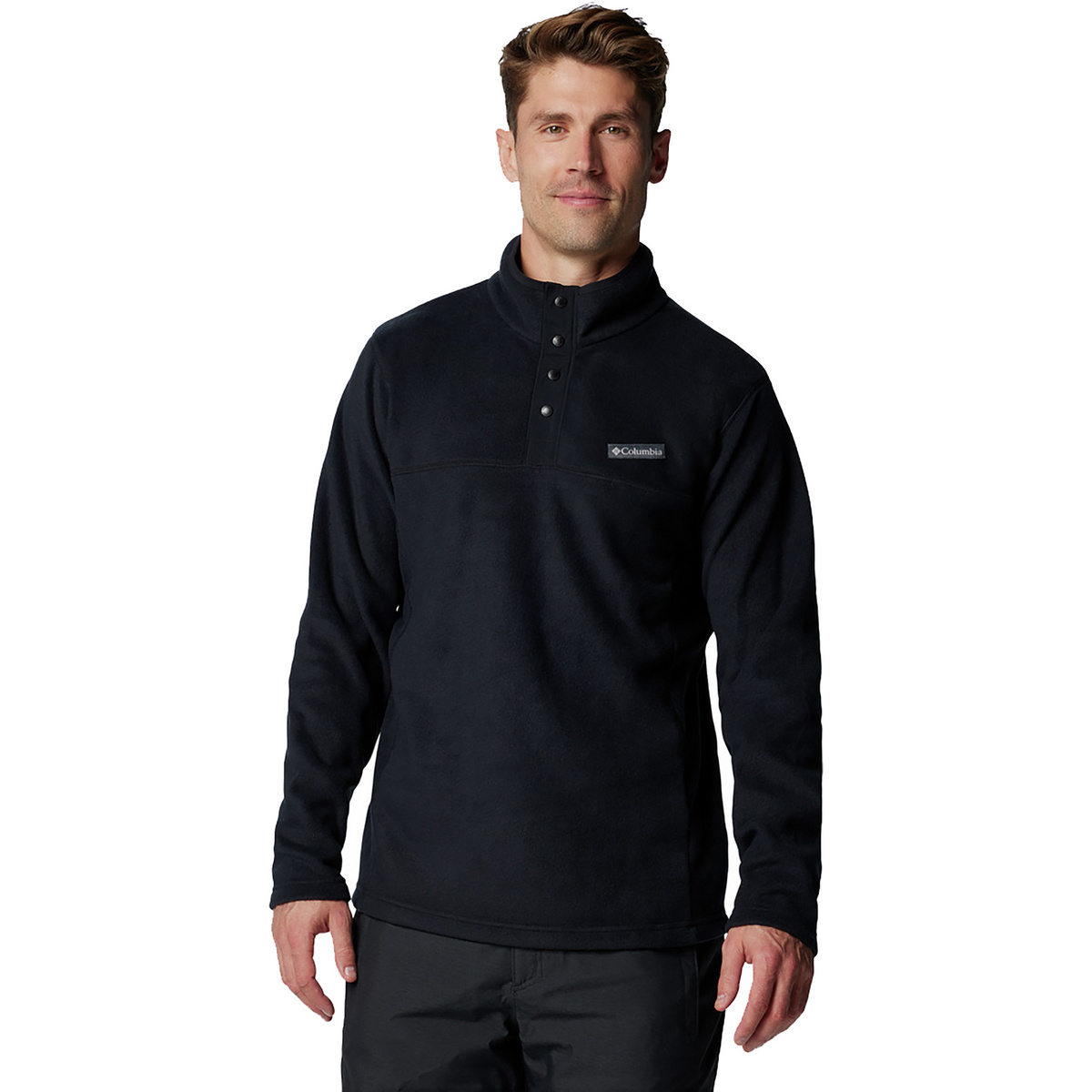 Columbia Herren Steens Mountain Half Snap II Pullover (Größe XXL, schwarz)