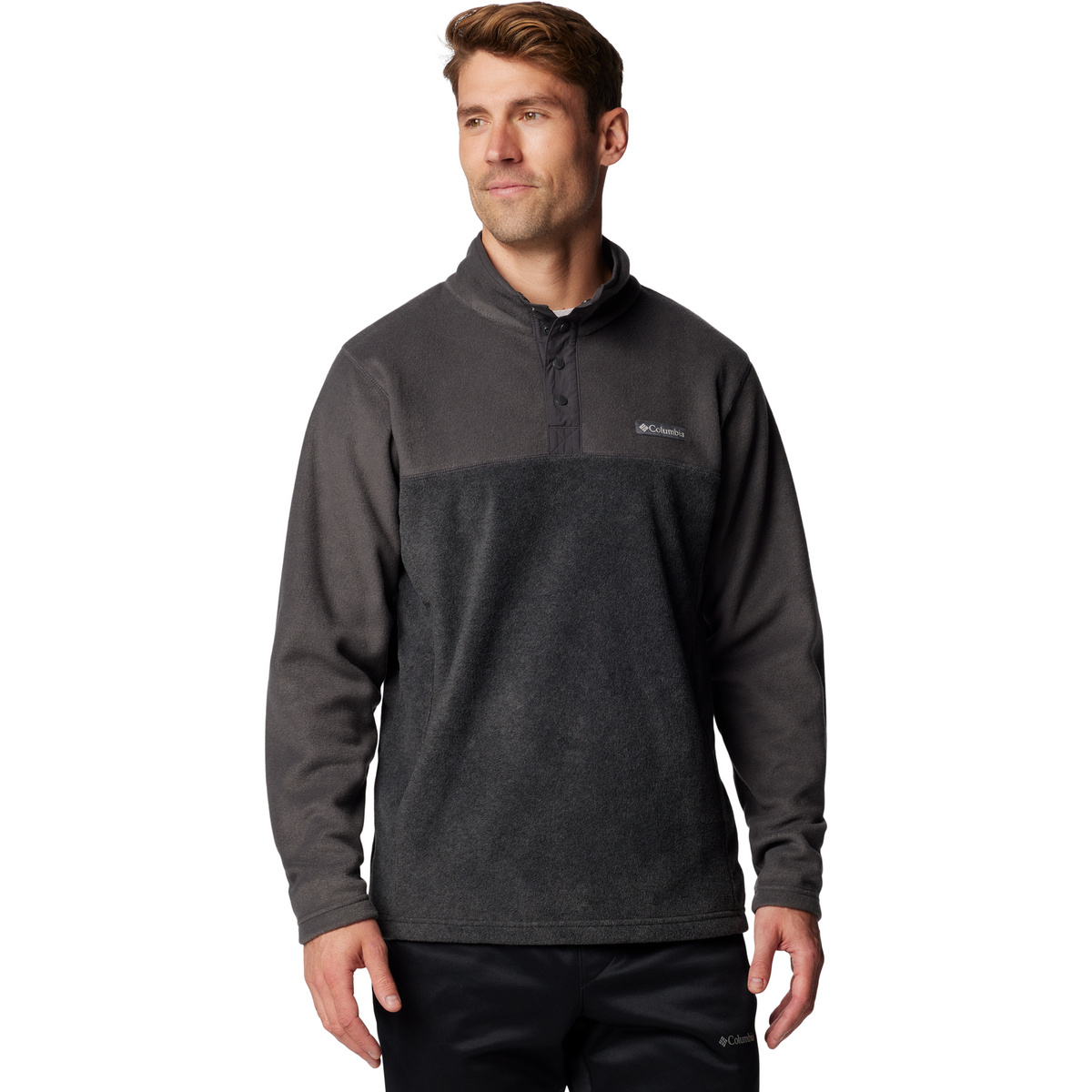 Columbia Herren Steens Mountain Half Snap II Pullover (Größe XXL, grau)