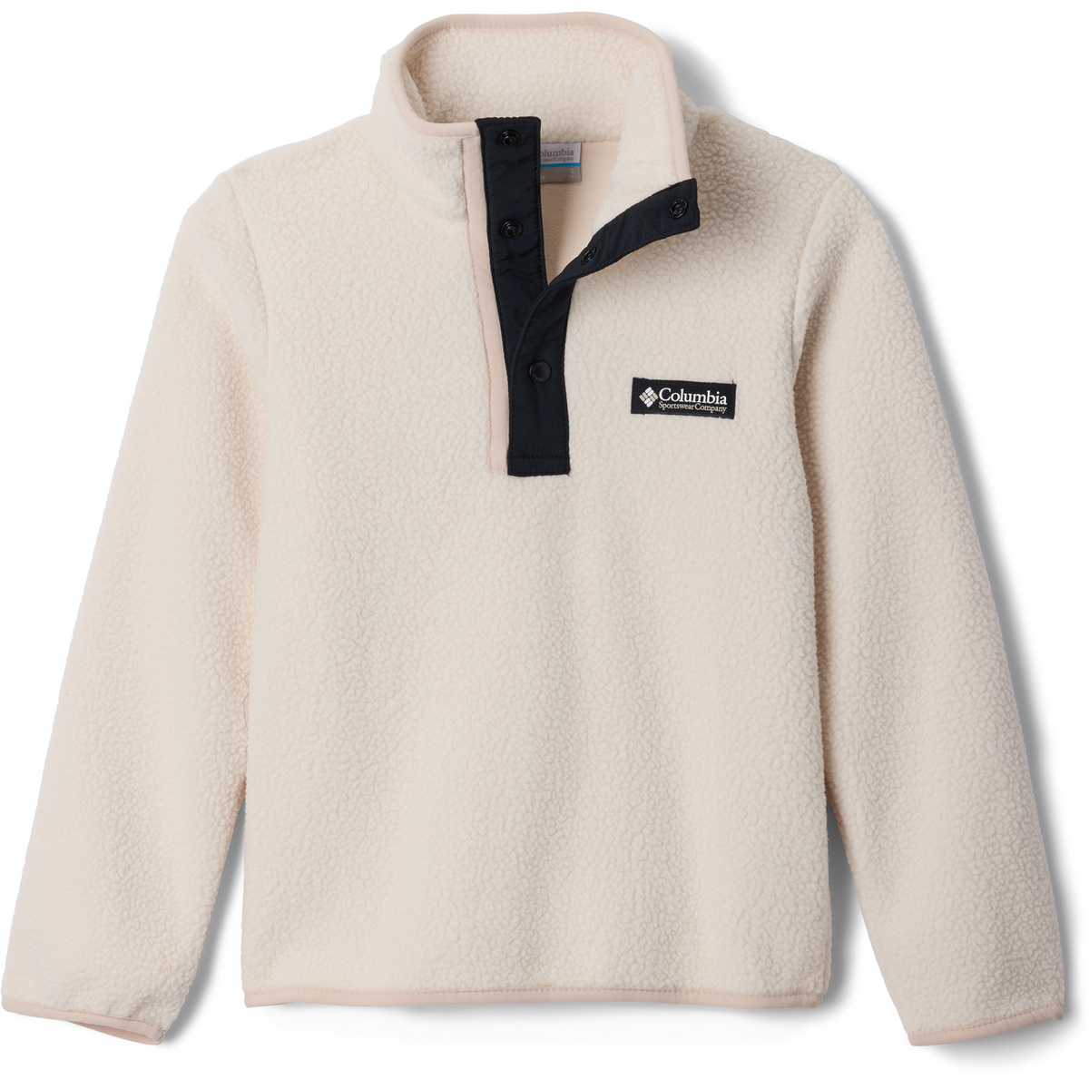 Columbia Kinder Helvetia II Half Snap Fleece Pullover (Größe 140 , beige)