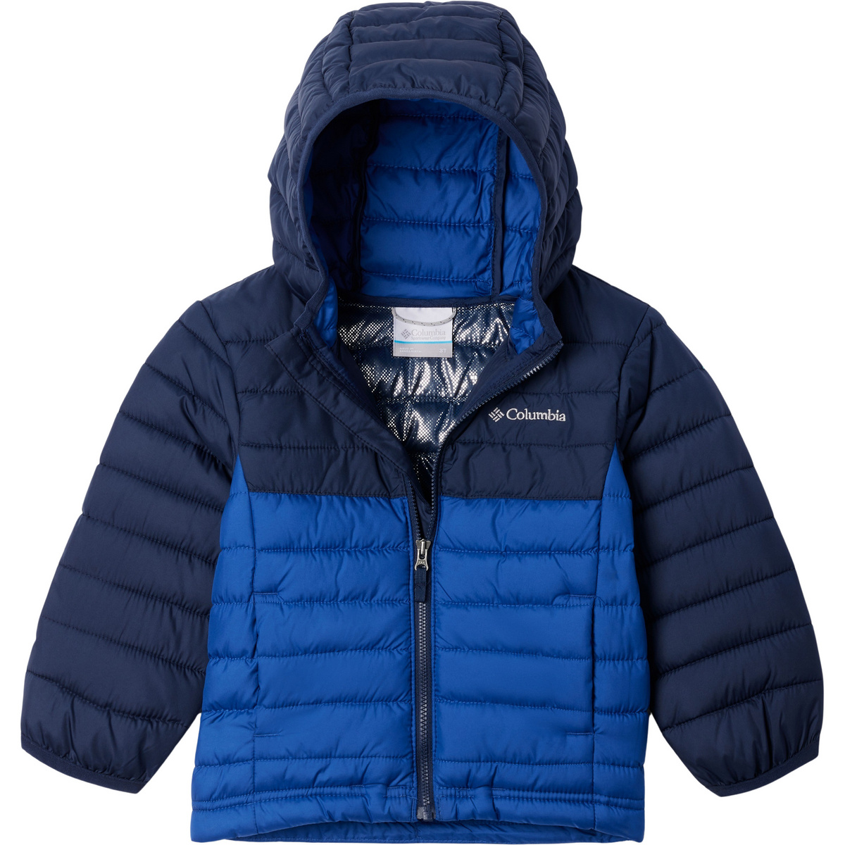 Columbia Kinder Powder Lite II Hoodie Jacke (Größe XL, blau)