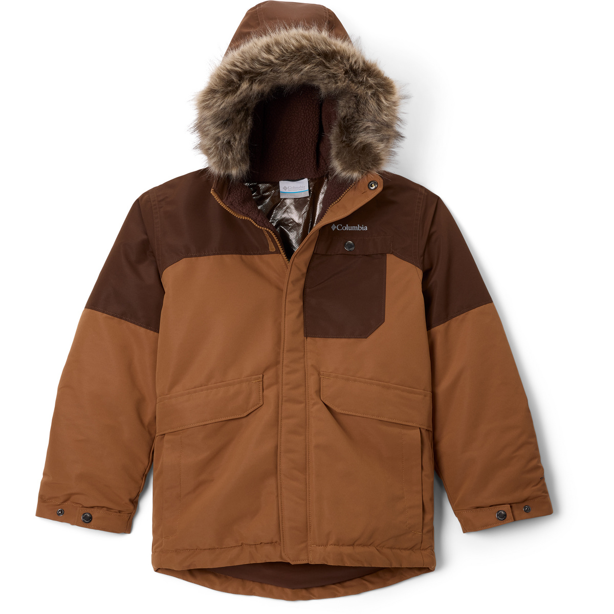 Columbia Kinder Nordic Strider II Jacke (Größe 168, braun)
