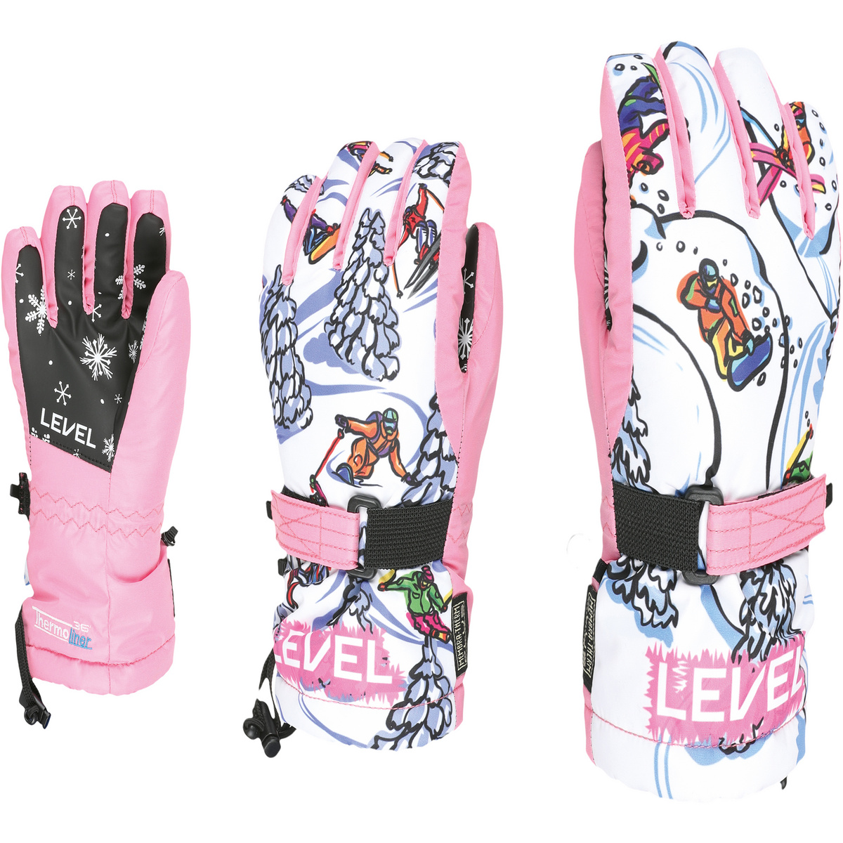 Level Kinder Junior Handschuhe (Größe XL, rosa)