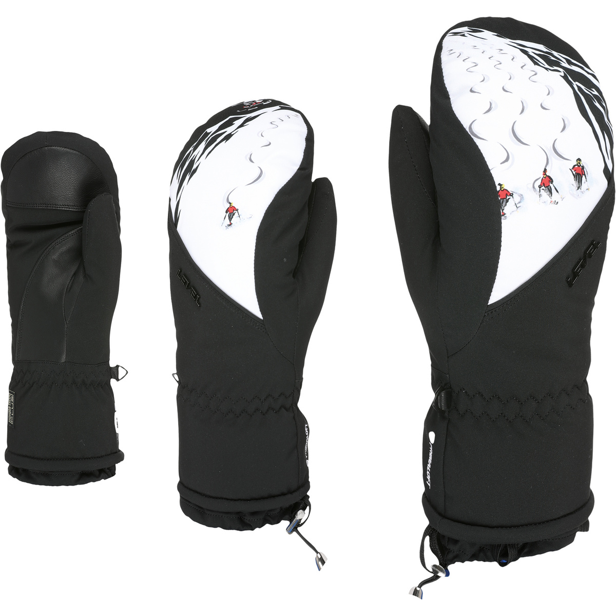 Level Donna Guanti Mummies (Taglia 8, Nero)