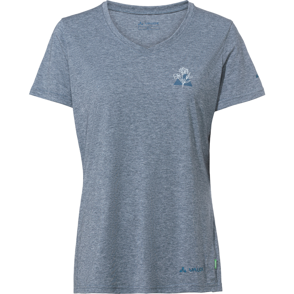 Vaude Donna Maglietta Skomer Print III (Taglia L, Blu)