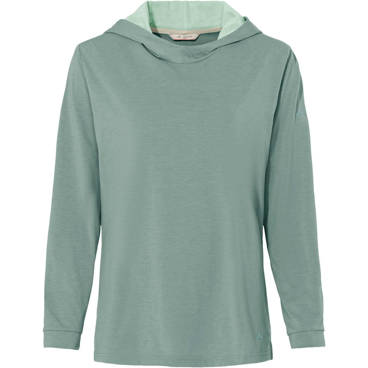 Vaude Donna Felpa con cappuccio Mineo (Taglia XS, Verde)