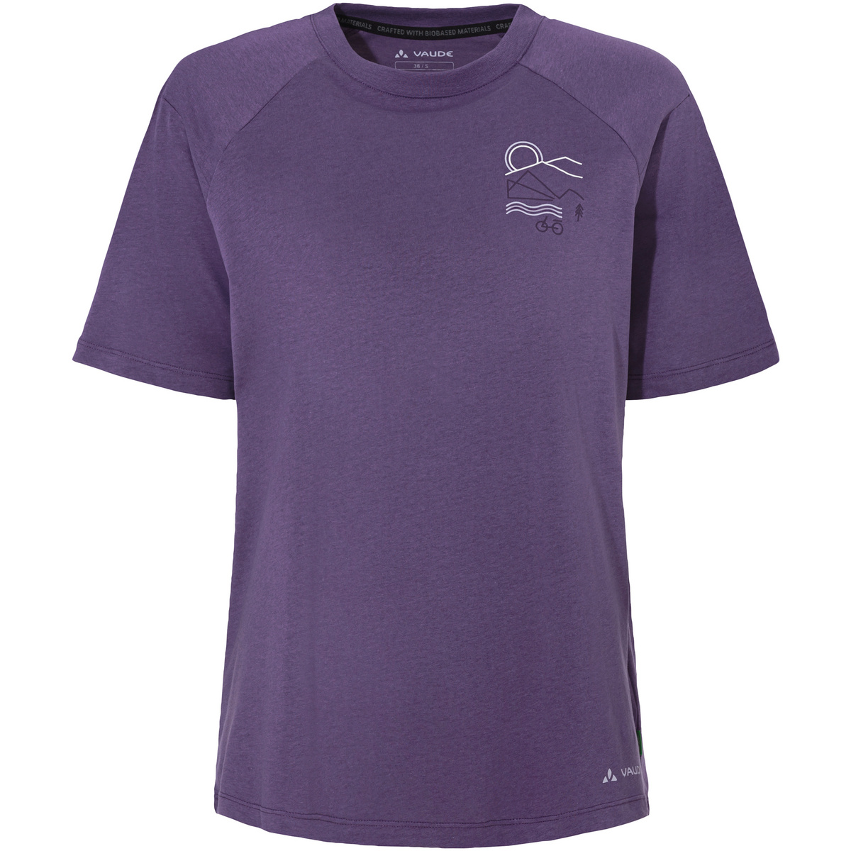 Vaude Femme T-shirt Cyclist Casual (taille S, Violet)