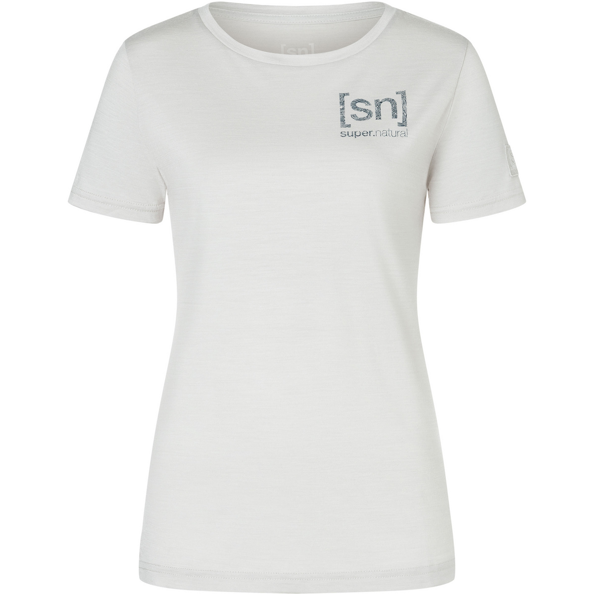 Super.Natural Damen Logo Lines Bio J T-Shirt (Größe XS, weiss)