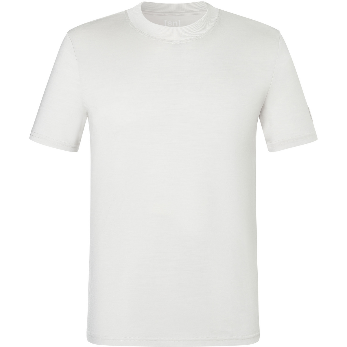 Super.Natural Uomo Maglietta Casual Rib Bio J (Taglia S, Bianco)