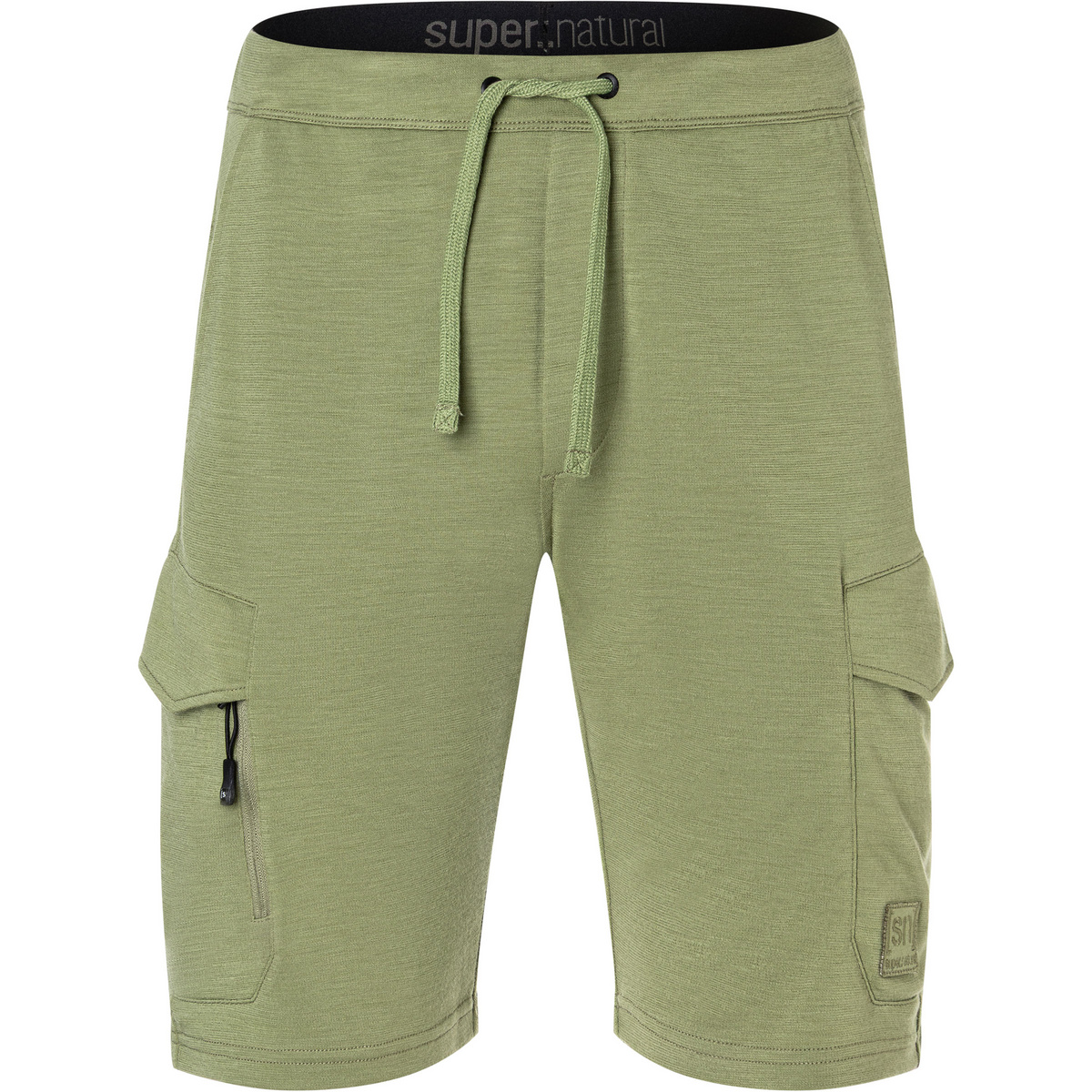 Super.Natural Uomo Pantaloncini Cargo Bio (Taglia L, Verde oliva)