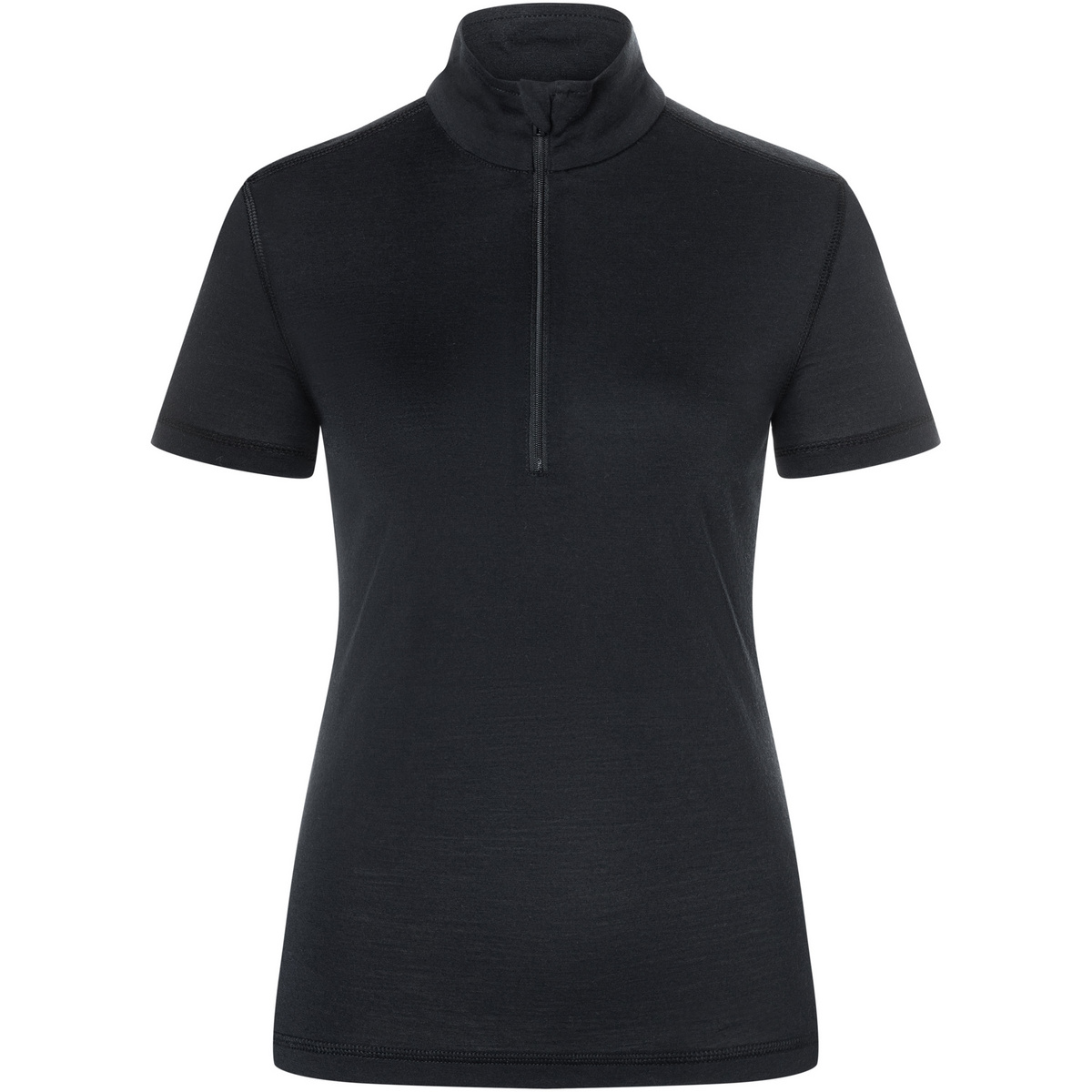 Super.Natural Damen Tundra175 Zip 1/4 T-Shirt (Größe L, schwarz)
