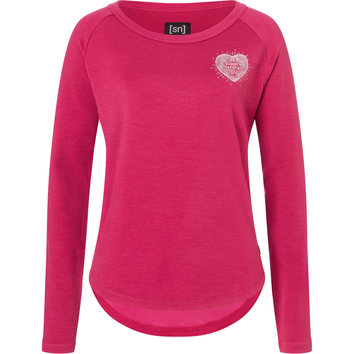 Super.Natural Damen Little Heartwood Crew Pullover (Größe M, pink)