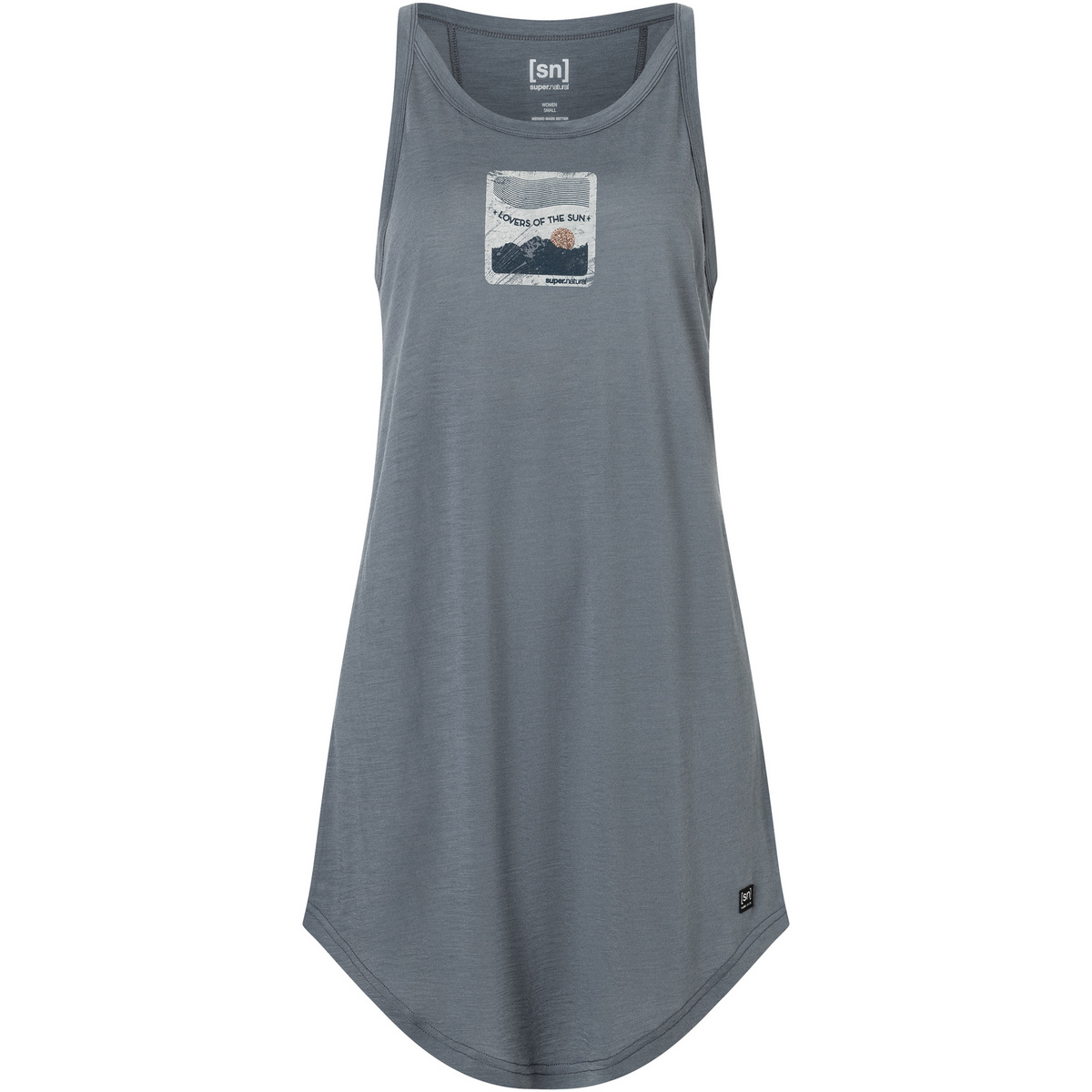 Super.Natural Donna Vestito Relax Sun Lovers (Taglia XS, Blu)