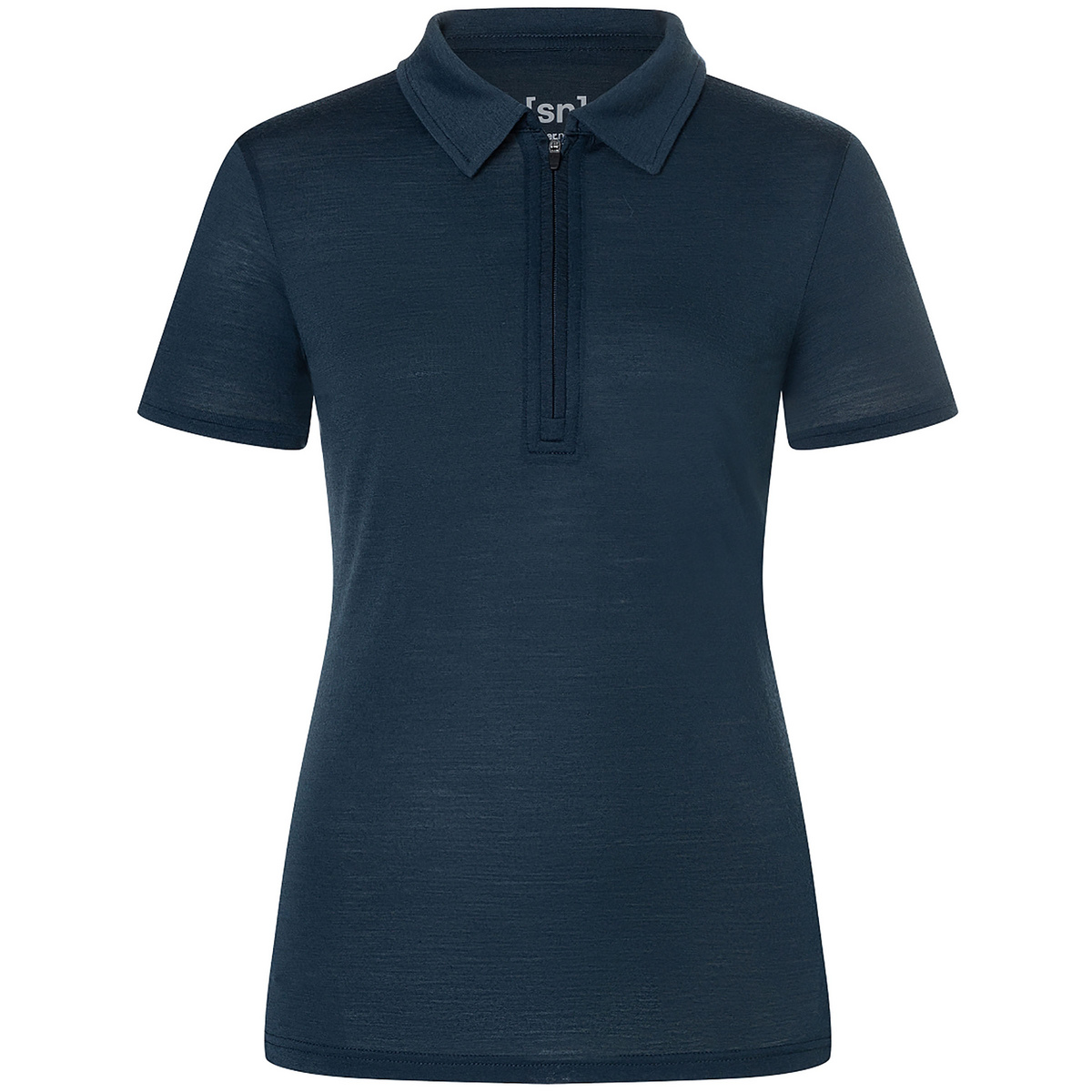 Super.Natural Donna Maglietta Zip Polo (Taglia S, Blu)