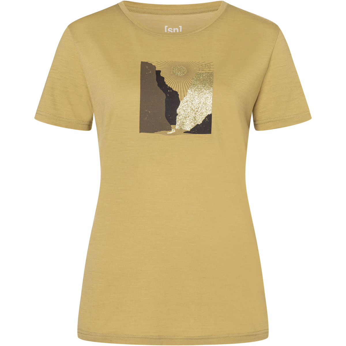 Super.Natural Damen Rio Grande T-Shirt (Größe M, beige)