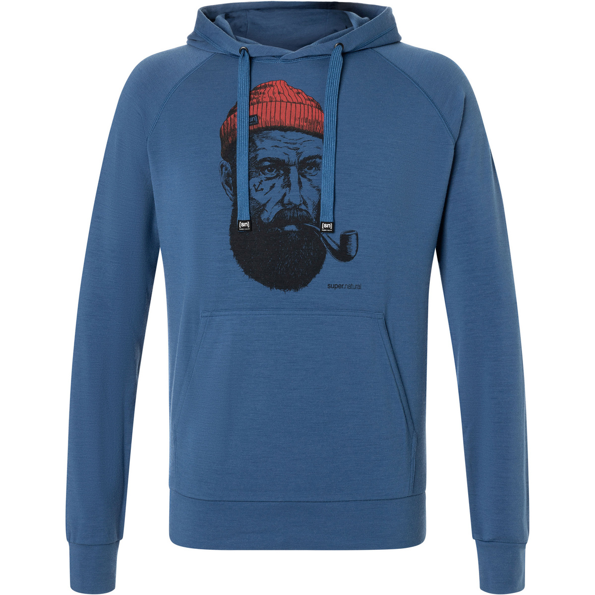 Super.Natural Herren Fav Sailor Hoodie (Größe XXL, blau)