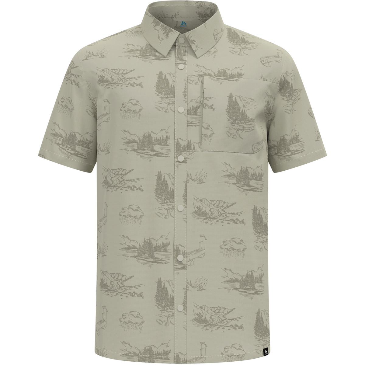 Image of Odlo Herren Essential Print Hemd