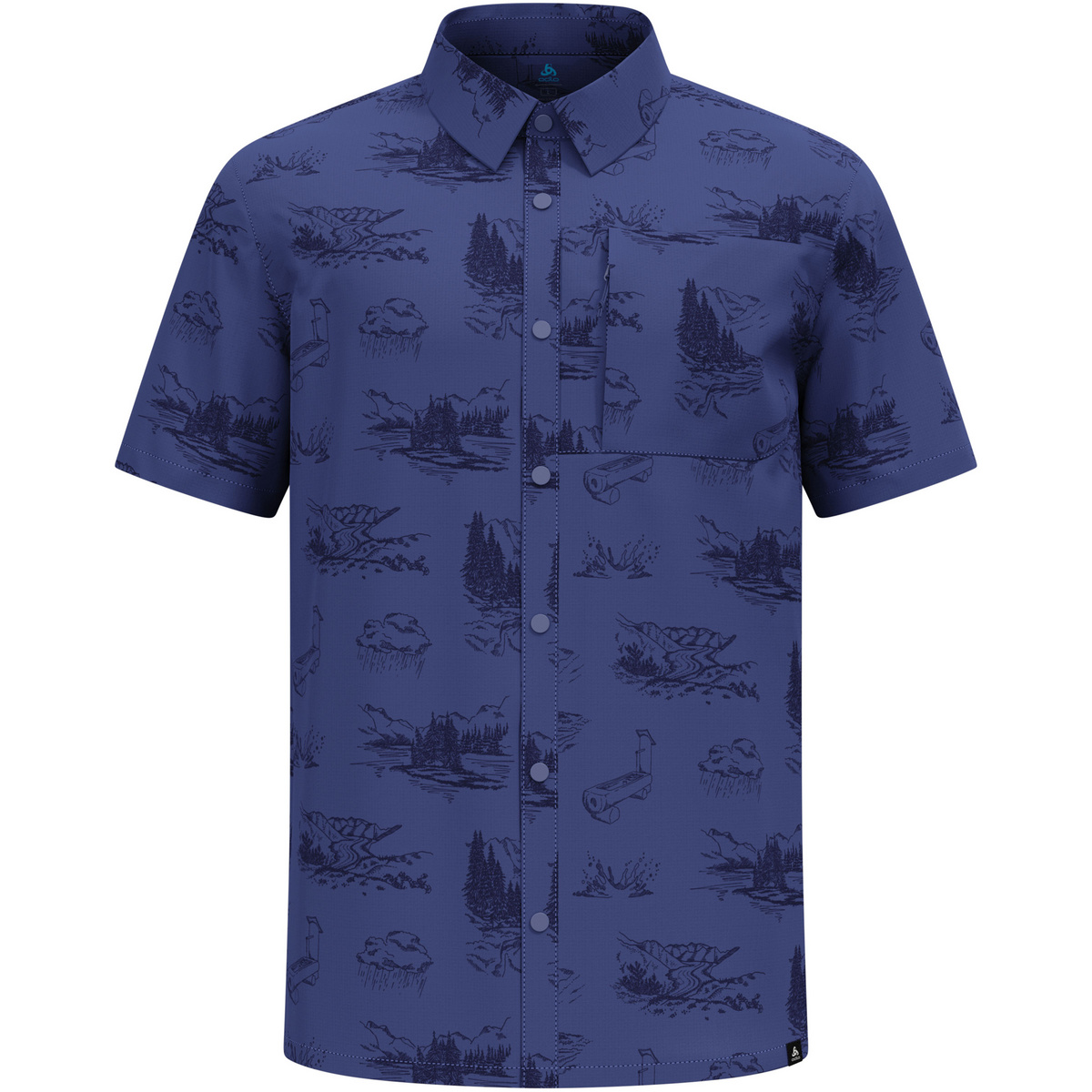 Image of Odlo Uomo Camicia Essential Print
