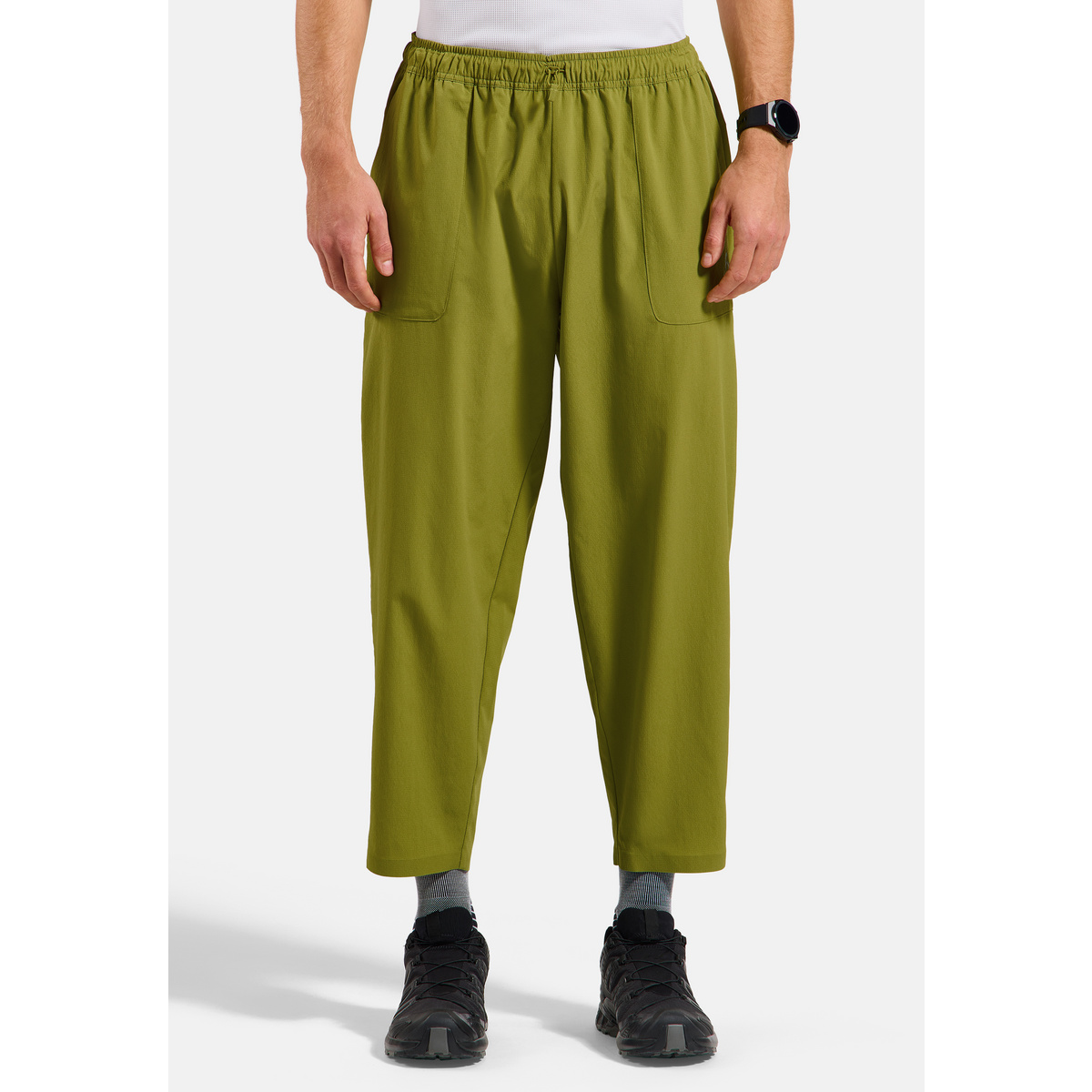 Odlo Herren Ultra Lightweight Hose (Größe S, oliv)