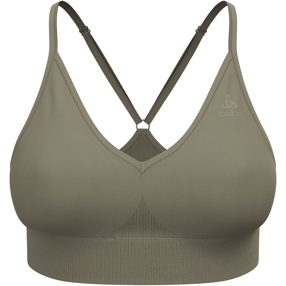 Odlo Donna Reggiseno sportivo Seamless Low Padded (Taglia L, Verde)