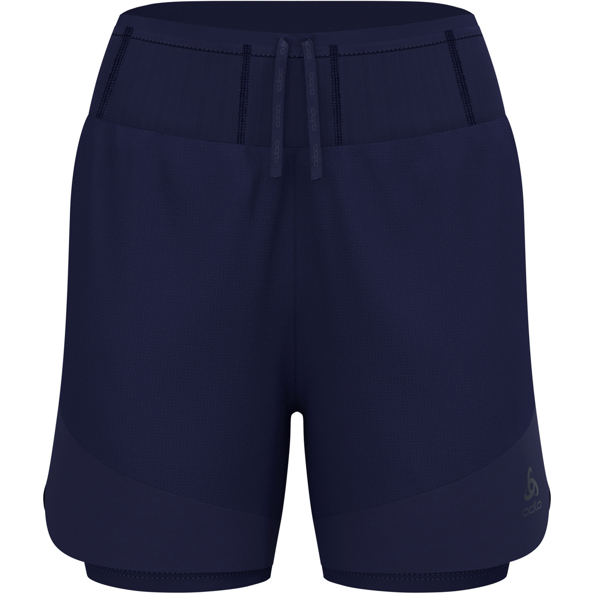 Odlo Donna Pantaloncini X-Alp Trail 5 Inch 2-in-1 (Taglia XL, Blu)