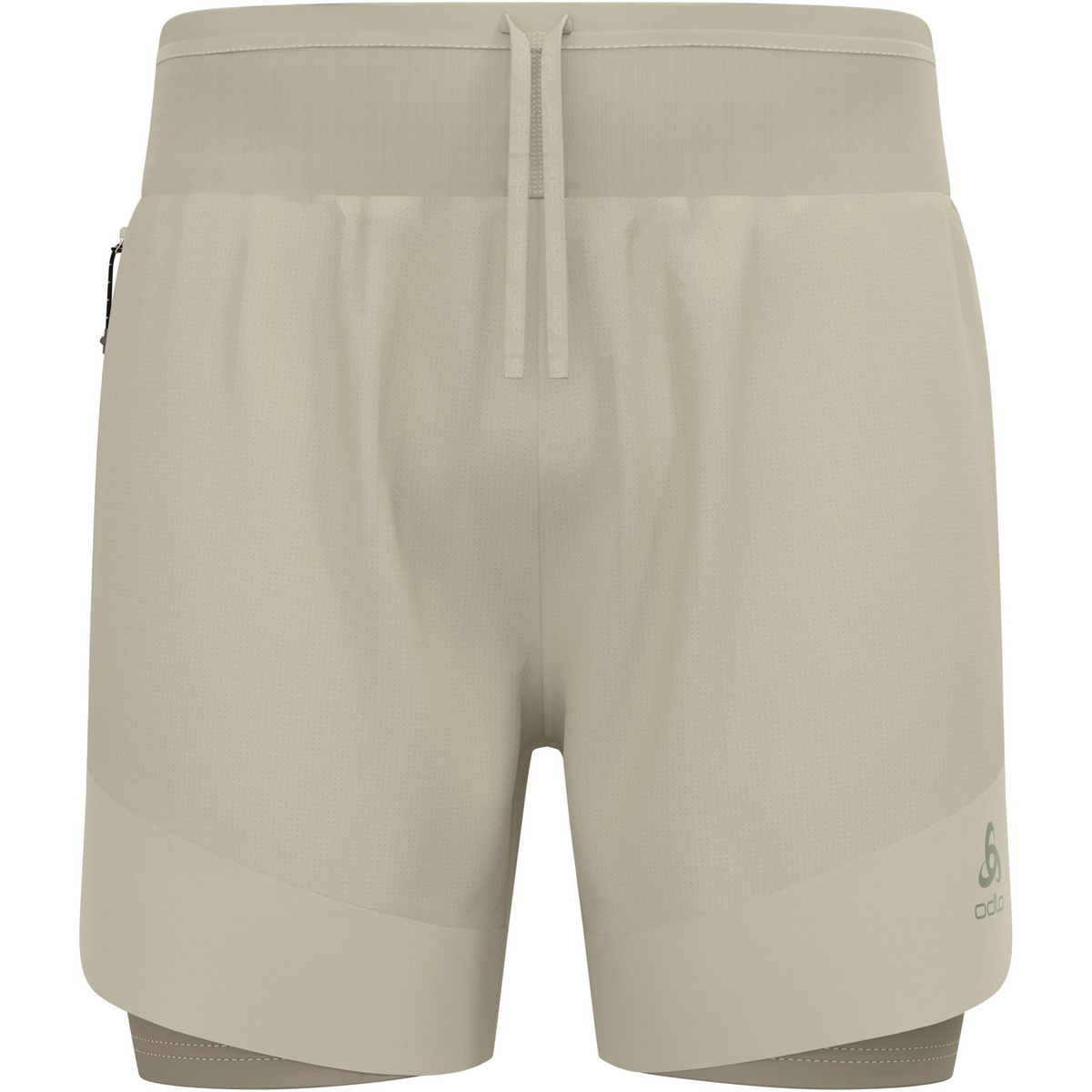 Odlo Uomo Pantaloncini X-Alp Trail 6 Inch 2-in-1 (Taglia XL, Verde)