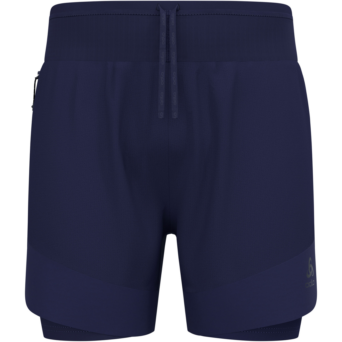 Odlo Uomo Pantaloncini X-Alp Trail 6 Inch 2-in-1 (Taglia XXL, Blu)
