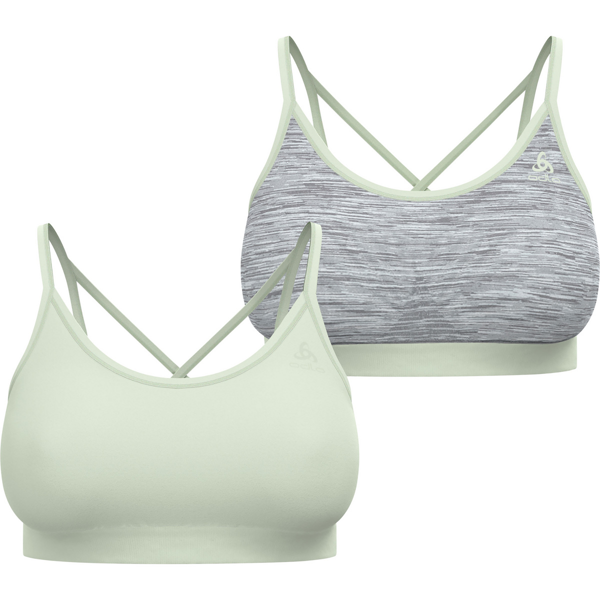 Odlo Donna Reggiseno sportivo Seamless Low (Taglia M, Verde)