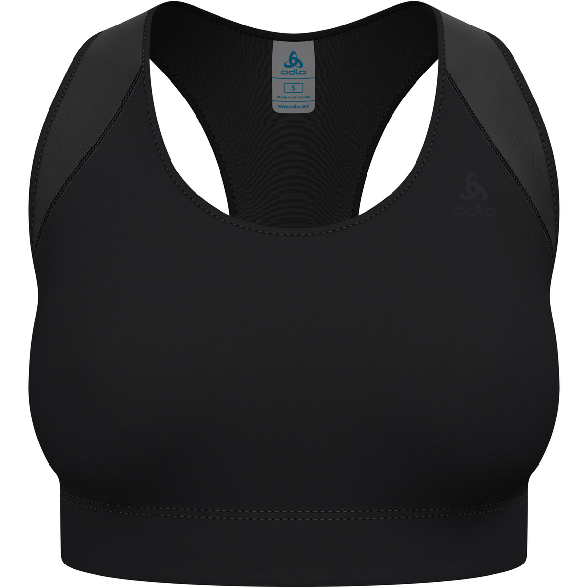 Odlo Donna Reggiseno sportivo Medium Support (Taglia M, Nero)