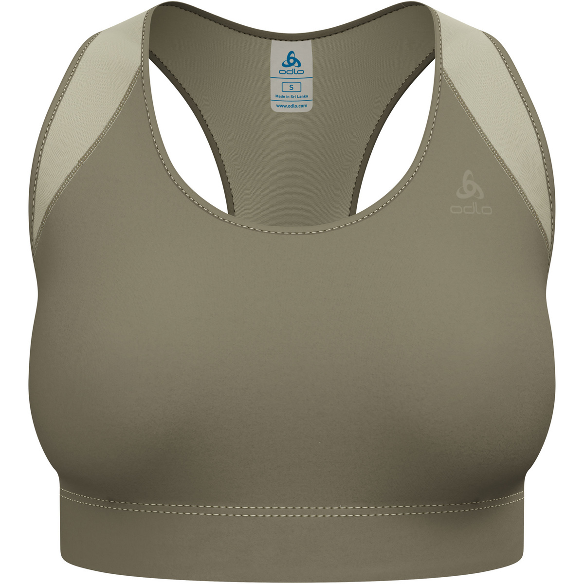 Odlo Donna Reggiseno sportivo Medium Support (Taglia M, Verde)