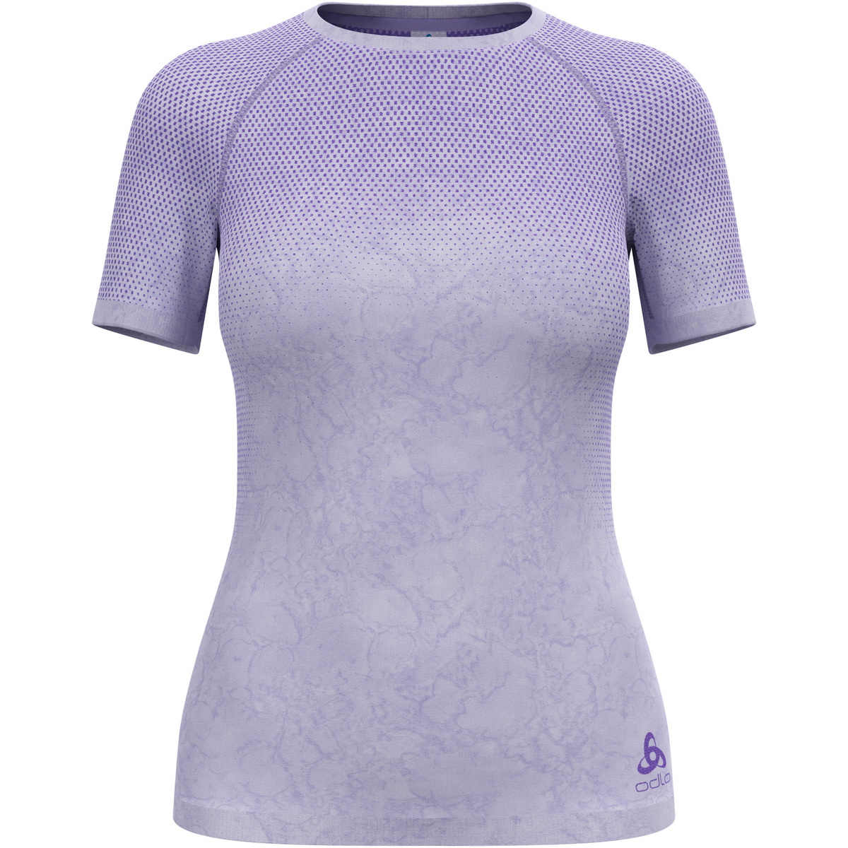 Odlo Femme T-shirt Performance Light Rain Dye Bl (taille XS, Violet)