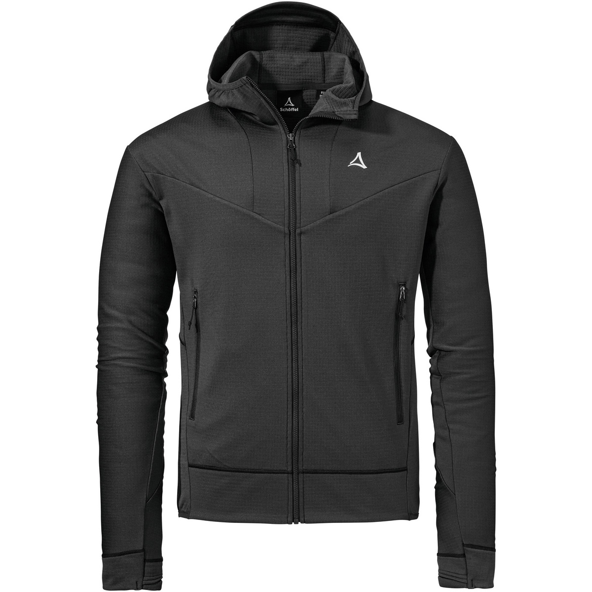 Schöffel Herren Style Blaueis Hoodie Jacke (Größe XL, schwarz)