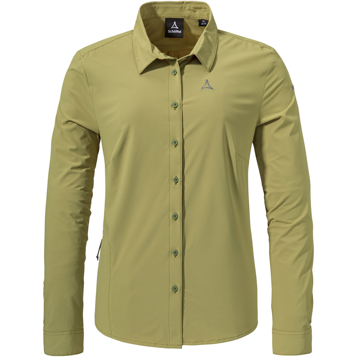 Schöffel Donna Camicetta Style Dunajec (Taglia 3XL, Verde oliva)