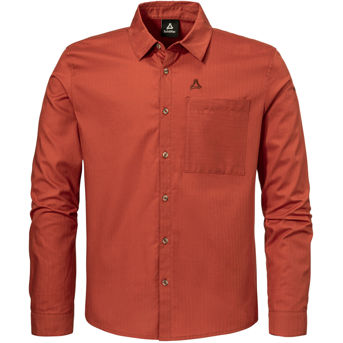 Schöffel Uomo Camicia Style Chanduy (Taglia L, Rosso)