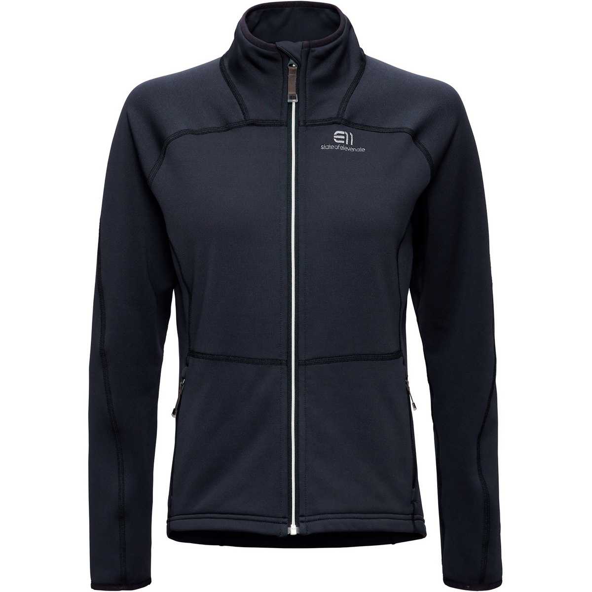 Elevenate Femme Veste Skiers Fleece Zip (taille L, Bleu)